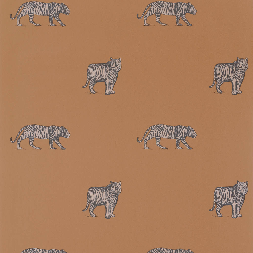 Non-woven wallpaper tiger copper-orange Our Planet 36-OUP101962929-36-OUP101962929.1M