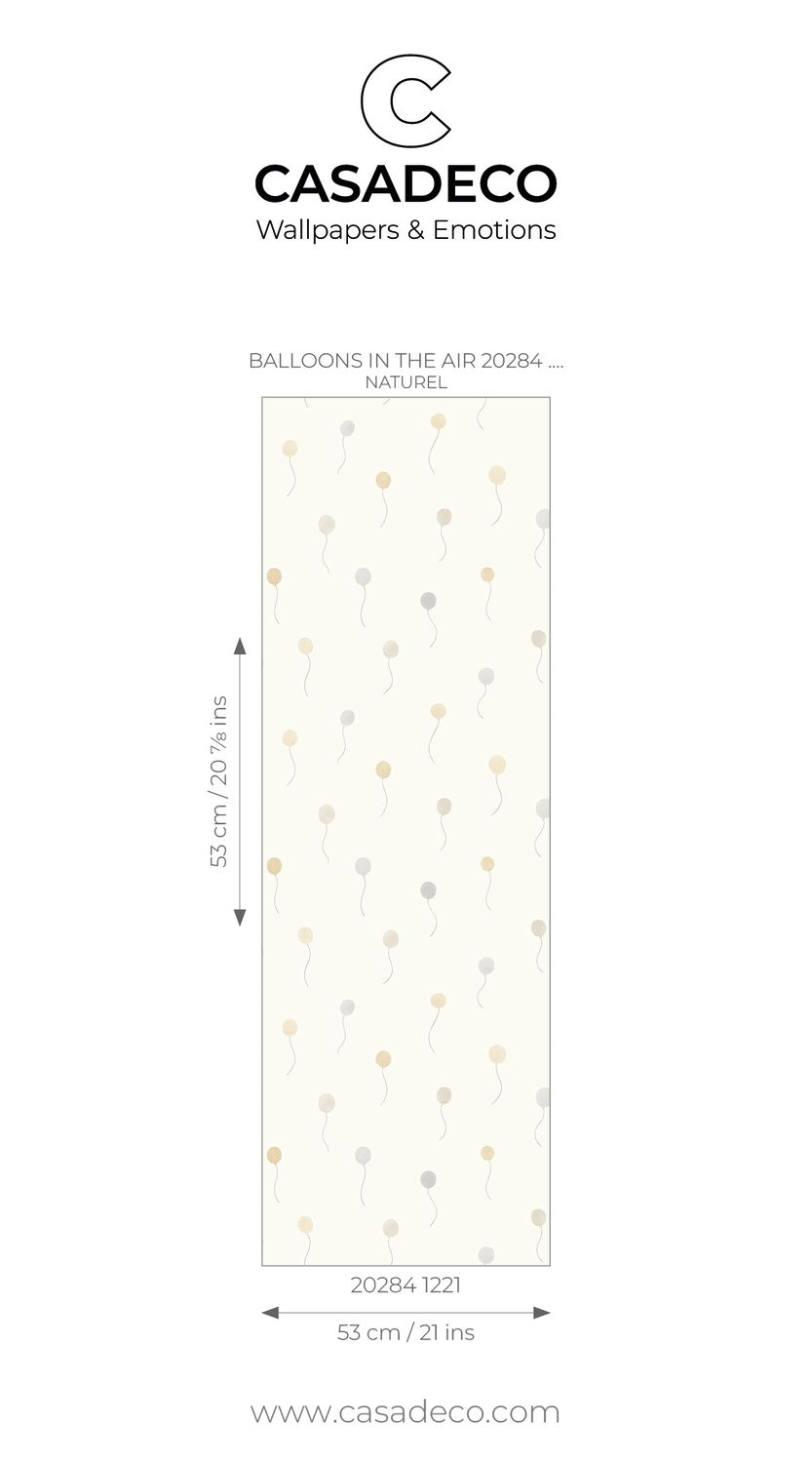 Tapete Ballon Tapete Aquarell natur Vlies OUTT202841221