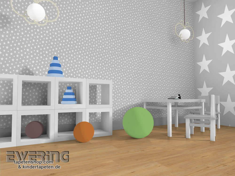SALE 1 role Grey non-woven wallpaper star-23-128702_S