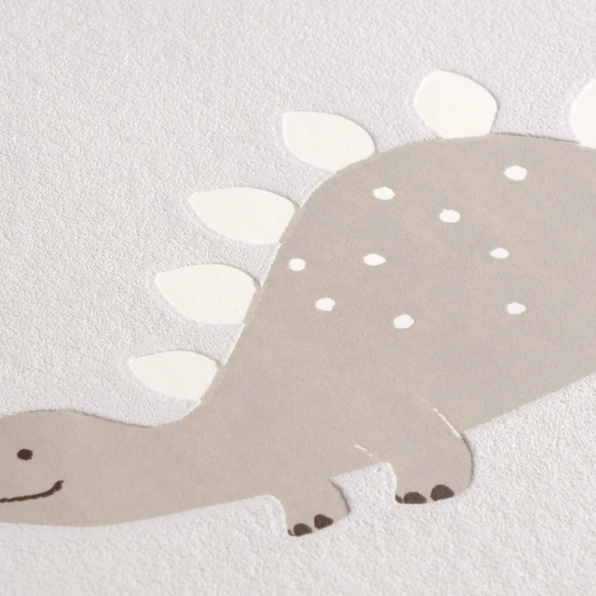 Tapete Dino Tapete Dinosaurier grau Vlies 792571