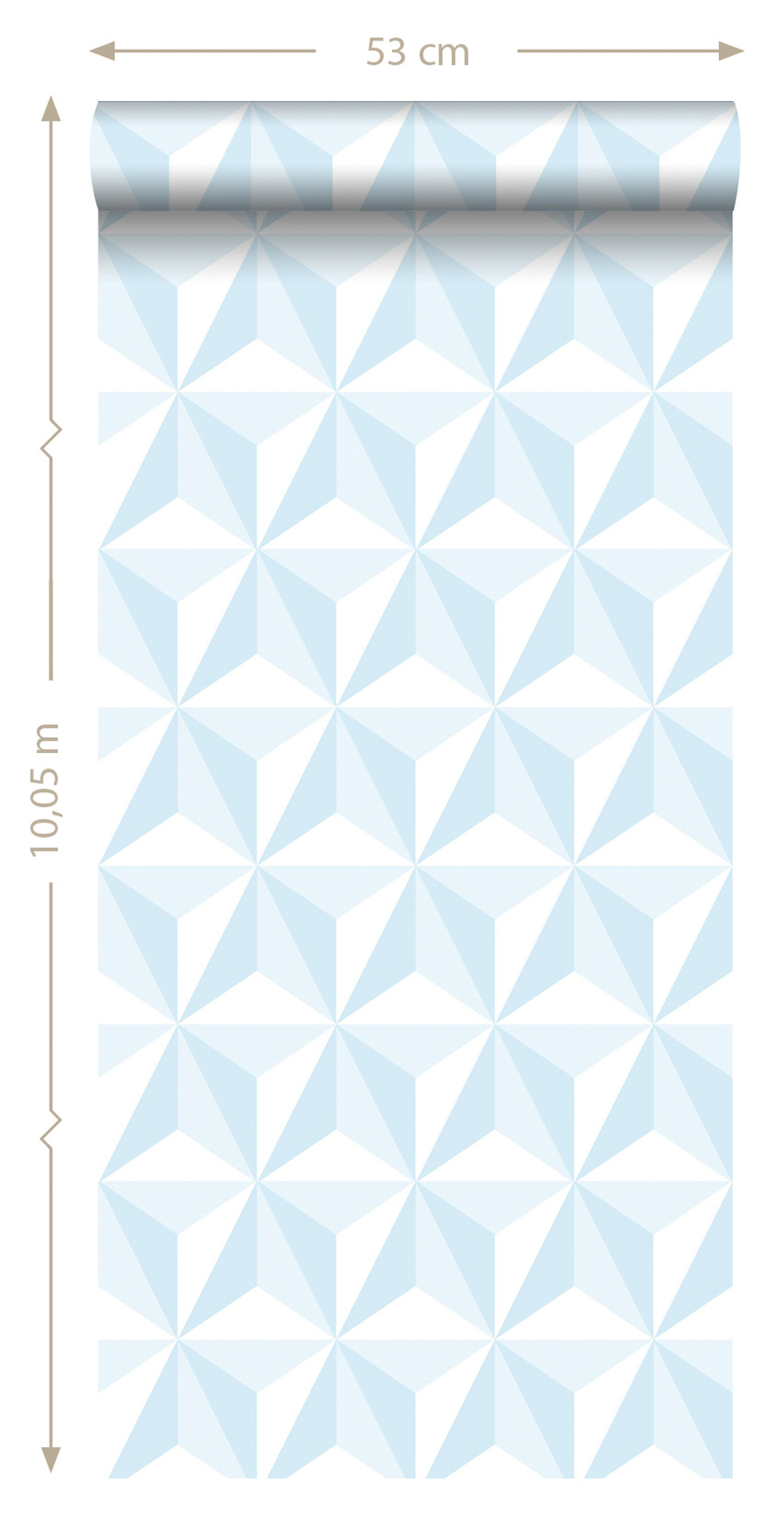3D Tapete grafisch blau Vlies 138912