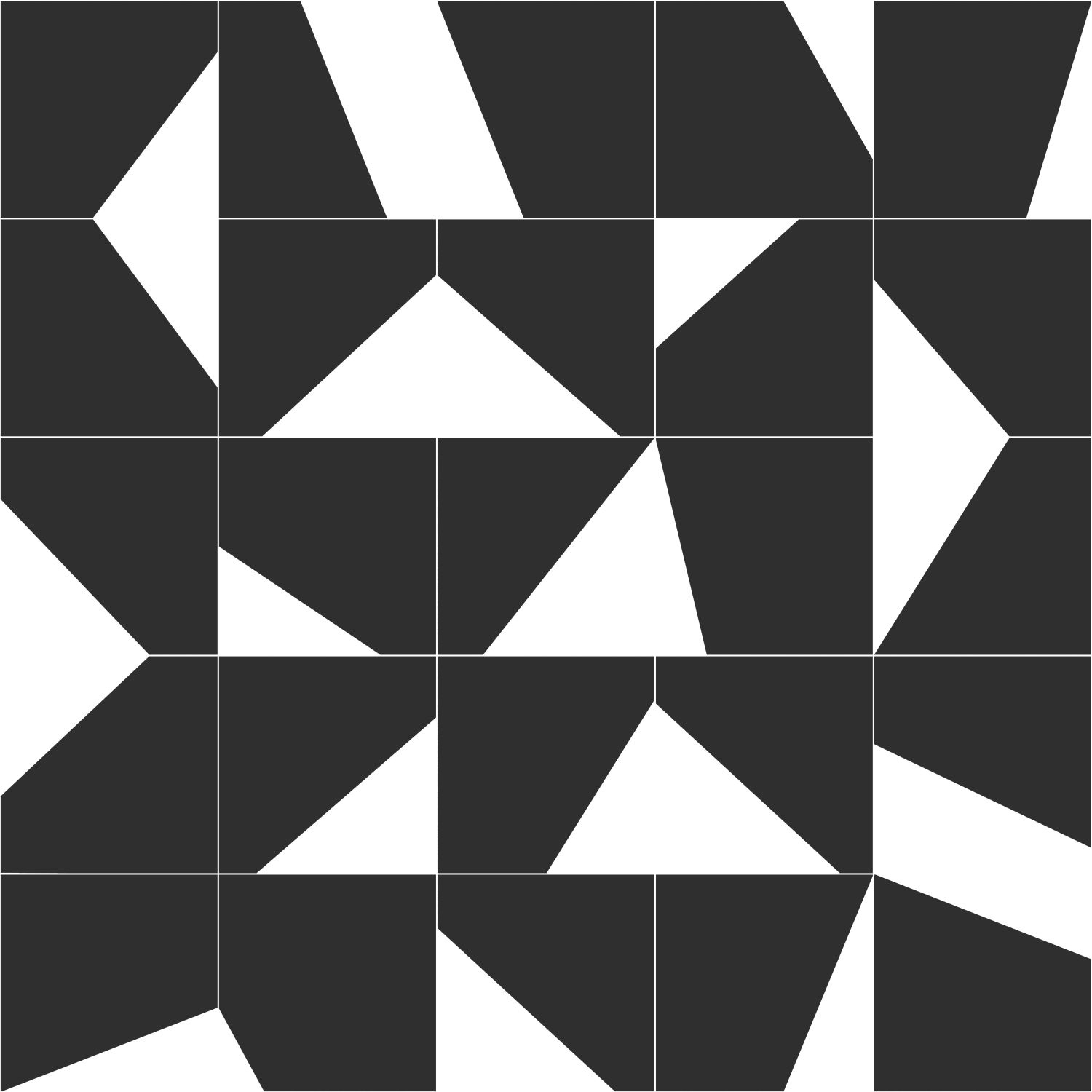 Tapete grafisch geometrische Kacheln schwarz weiß 139087