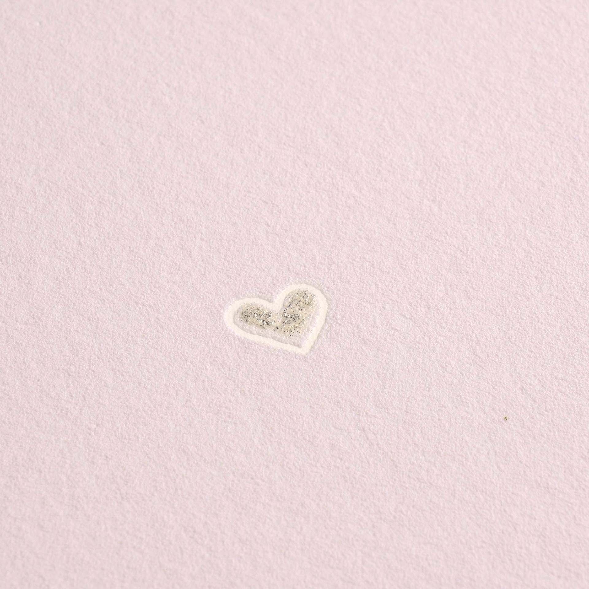 Tapete Herzentapete kleine glitzernde Herzchen rosa Vlies 792123