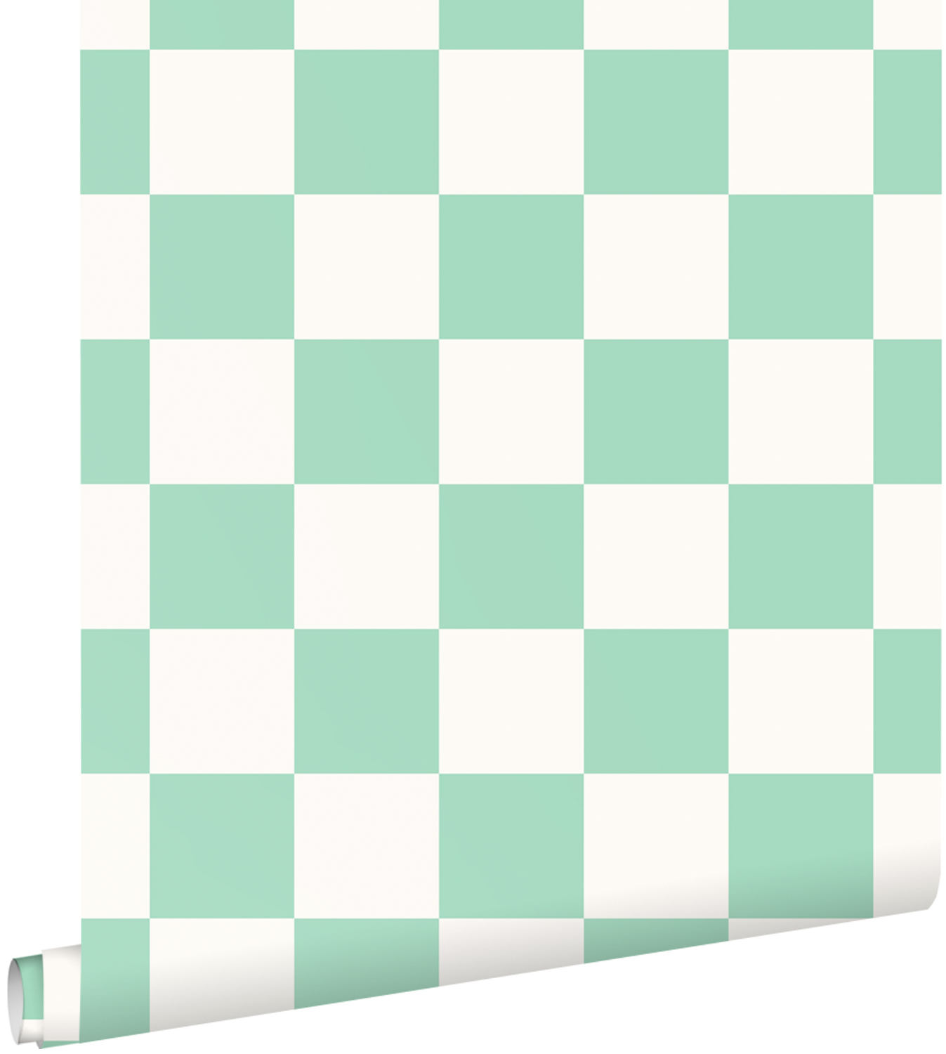 Tapete Tapete Schachbrettmuster mintgrün weiß Vlies 139999