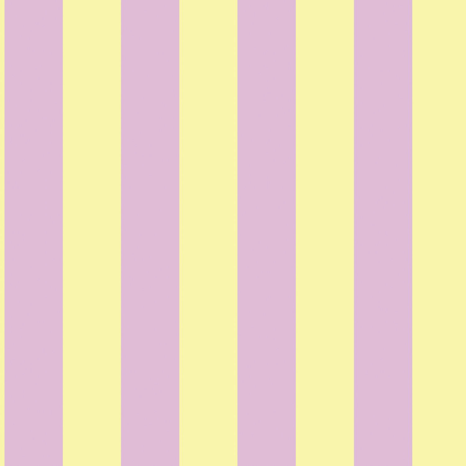 Tapete Tapete Streifen pastellgelb lila Retro Vlies 139912