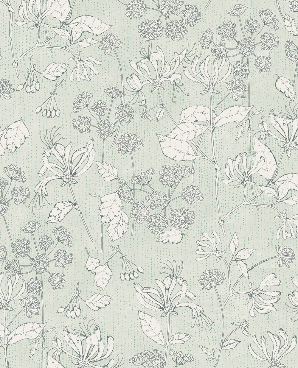 light green gloss wallpaper flowers non-woven-55-383561