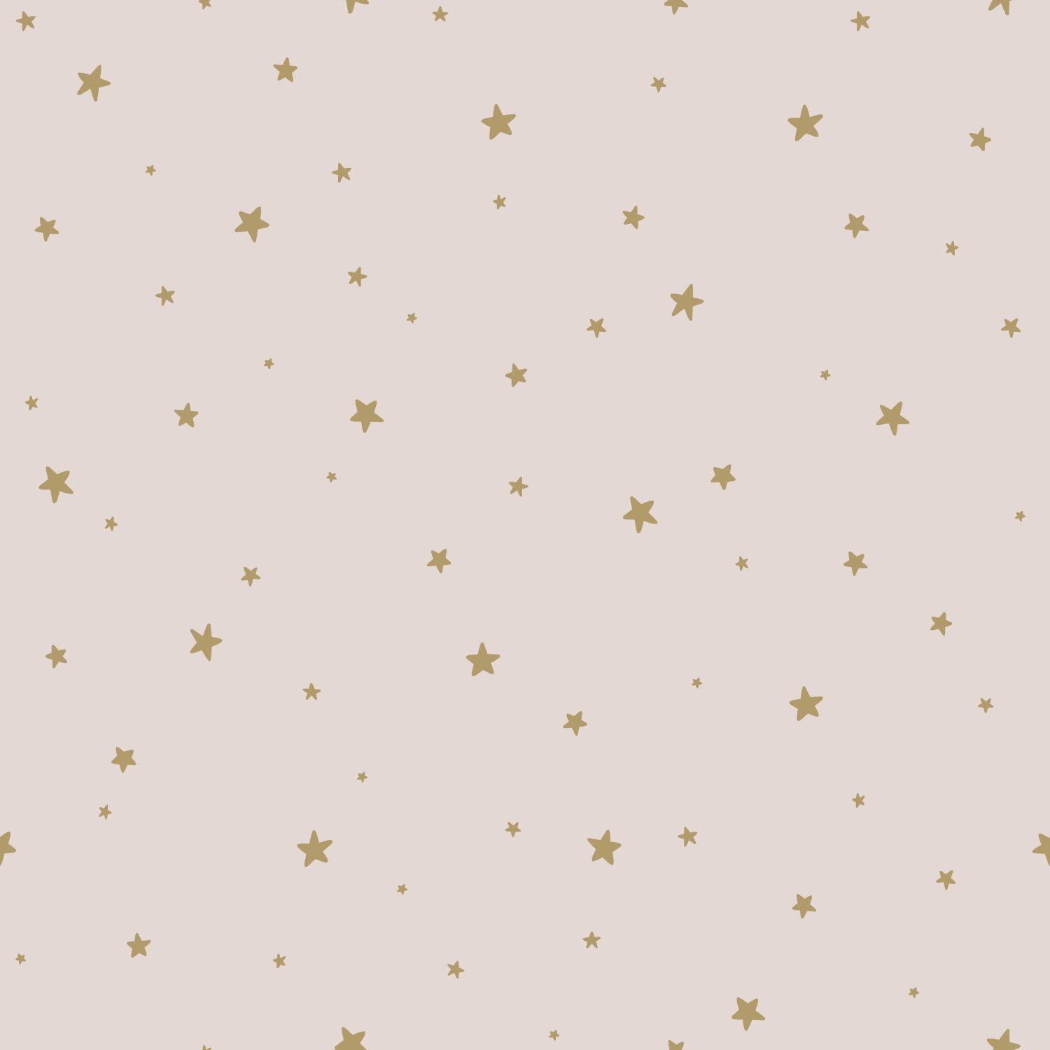Tapete goldene Sterne Vlies altrosa 139260