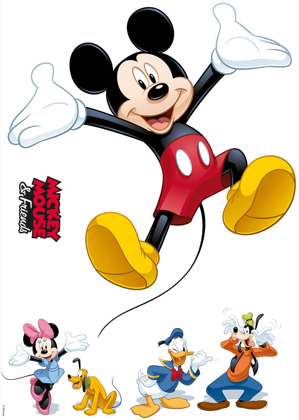 Wandsticker selbstklebend Mickey Maus und Freunde