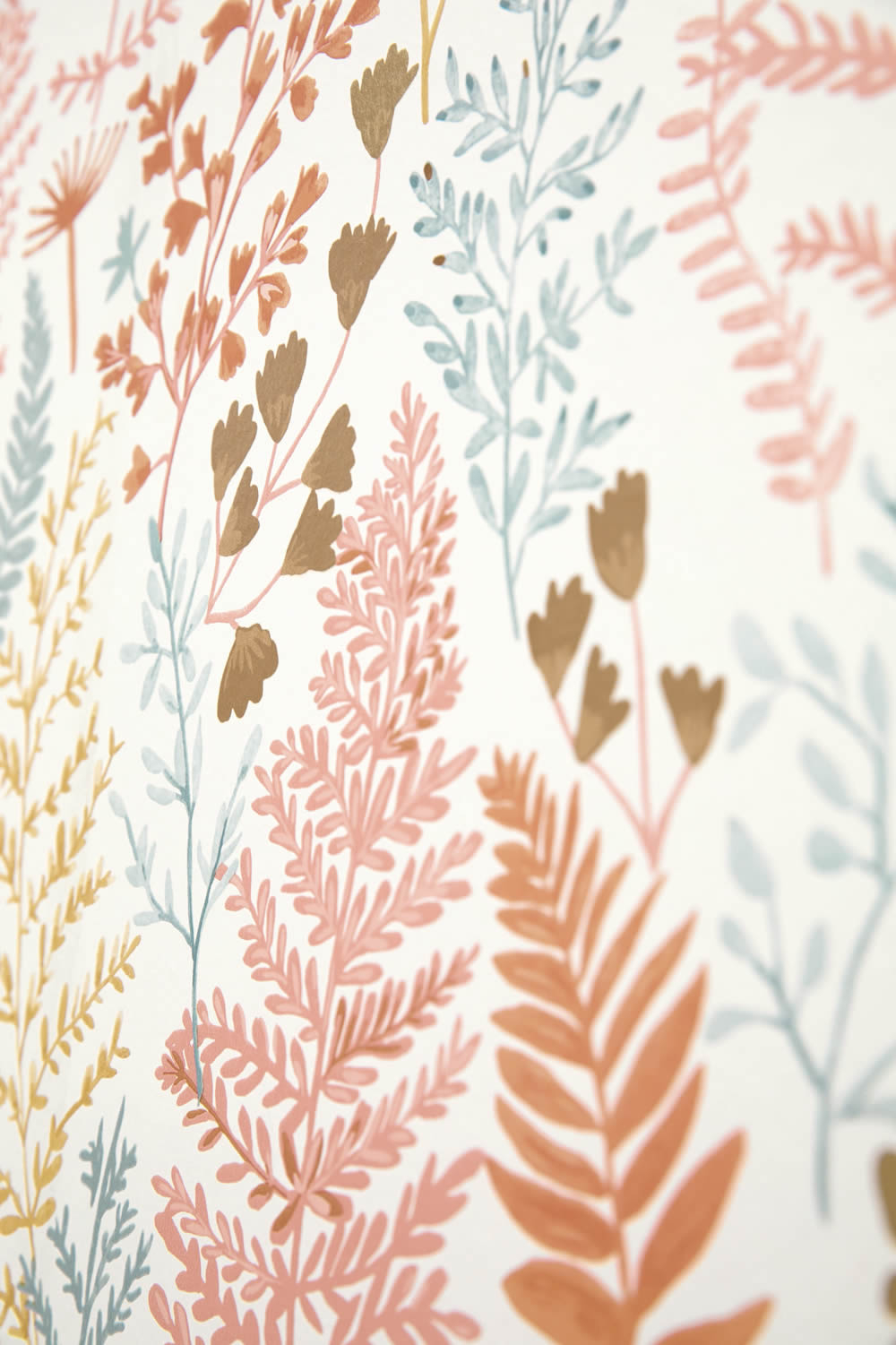 Colorful Leaves White and Colorful Wallpaper Caselio - La Foret Texdecor FRT102924366-36-FRT102924366.1M