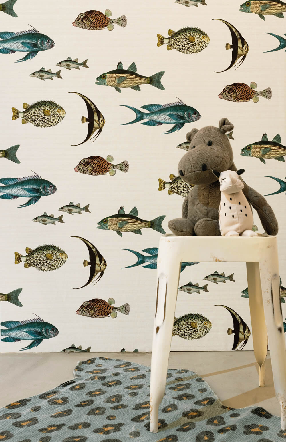 Tapete Fische Meerestiere cremeweiß 553529_L-7-553529.1M