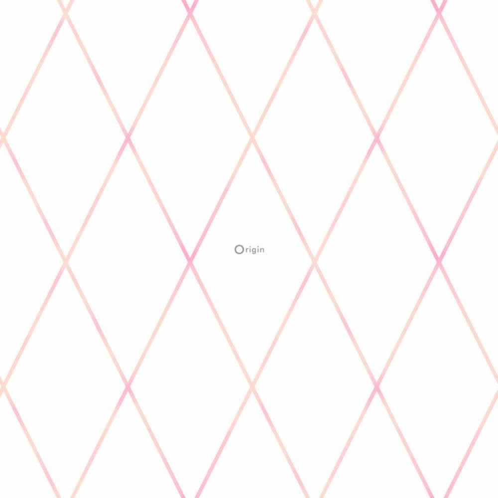 Zartes Rosa Rauten Vliestapete Mädchen