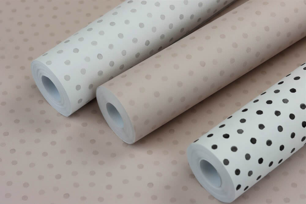 dots light gray non-woven wallpaper Bambino XIX Rasch 253030_L-7-253030.1M