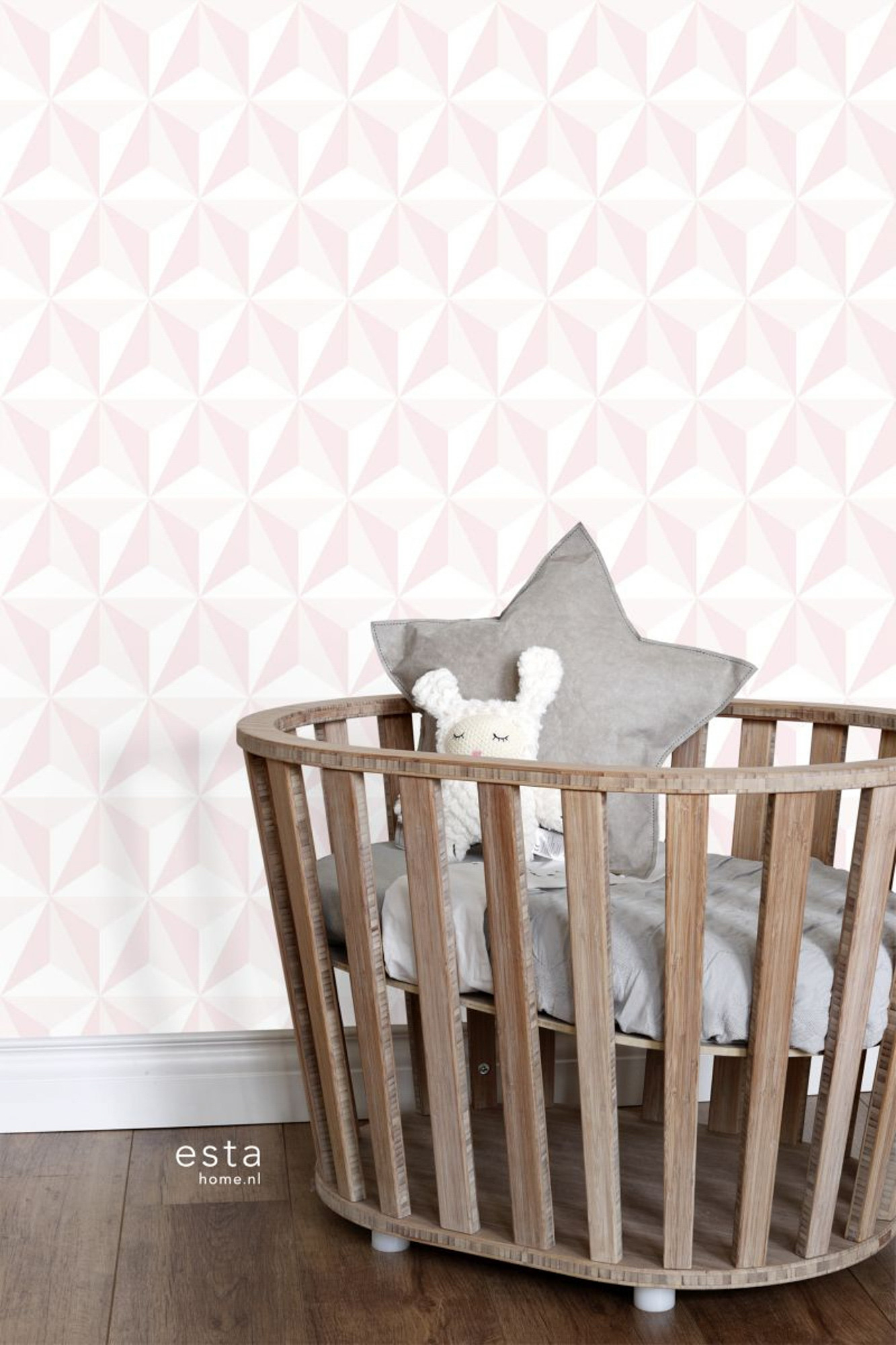 3D Tapete grafisch rosa Vlies 138911