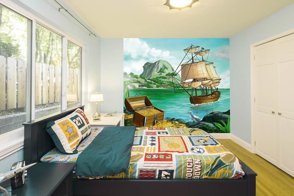 SALE 1 Rolle 57-1-097_L Divino Decor Fototapeten Vol. 1 Wandbild Insel der Schätze 300x270 cm-57-1-097