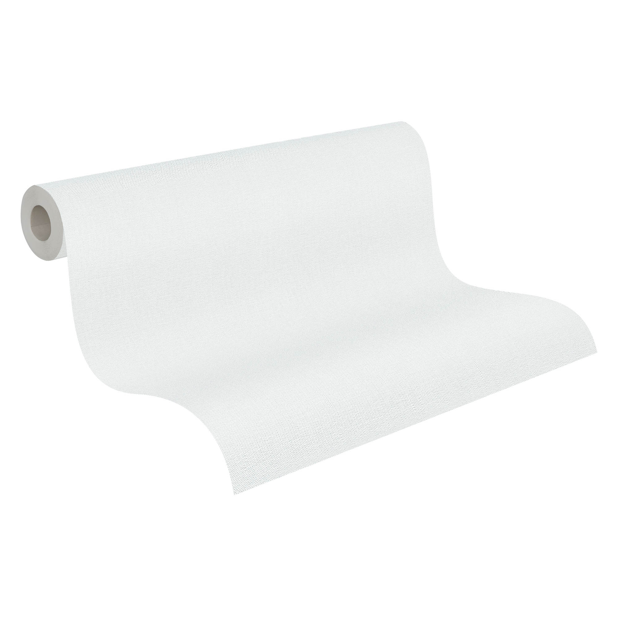 Tapete Stoffoptik Unitapete cremeweiß Vlies 397782