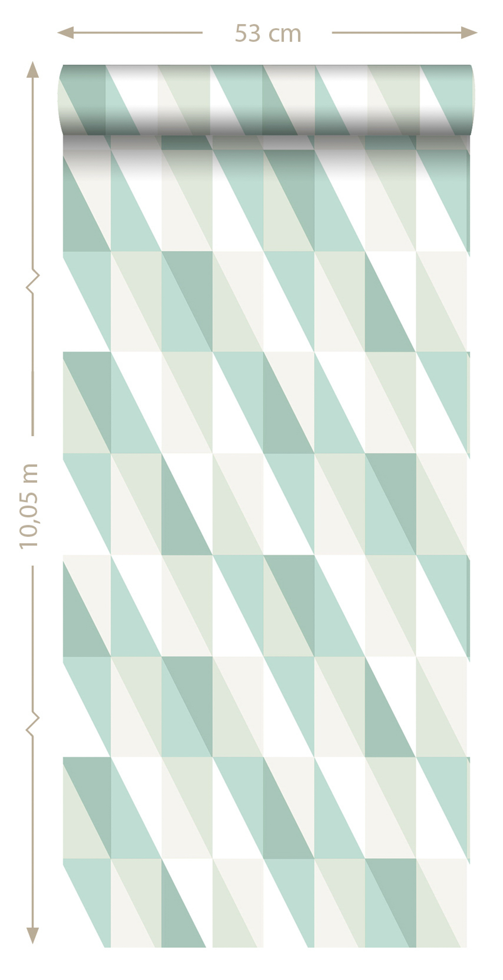 grafische Tapete Scandi mintgrün blau Vlies 138920