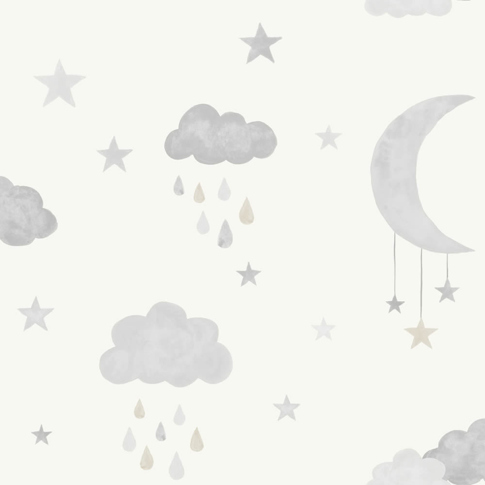 Himmel Natürliche Motivtapeten Tapete grau und weiß Jack n Rose Grandeco JS2211