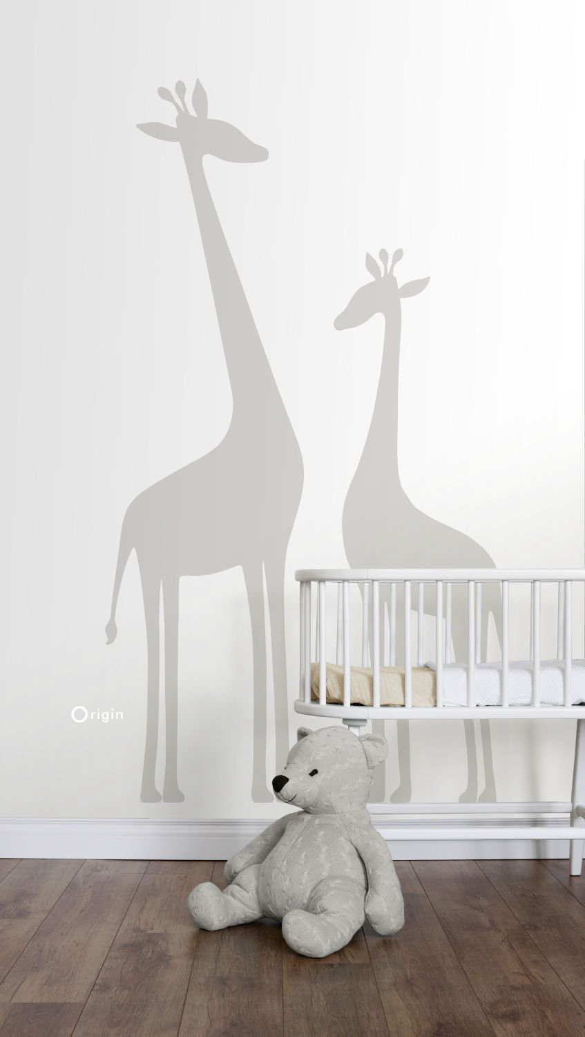 Wandbild Giraffen Skandi Style weiß 150 x 279 cm 357219