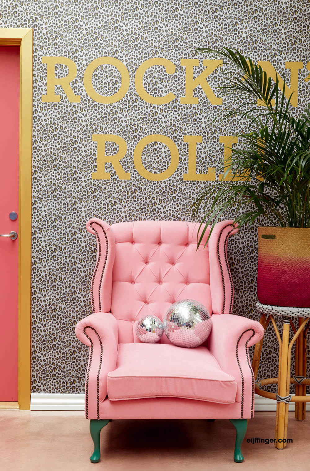 Leopard Pattern Wall Picture Rock N Roll-55-383600