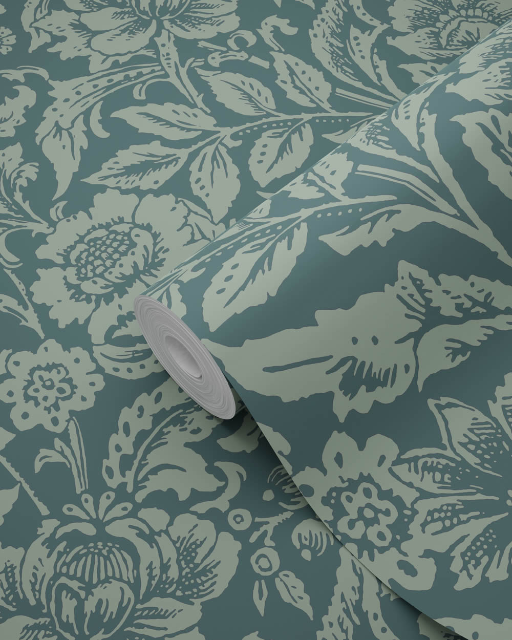 Tapete Nordische Blumen dunkelblau Vlies 139429