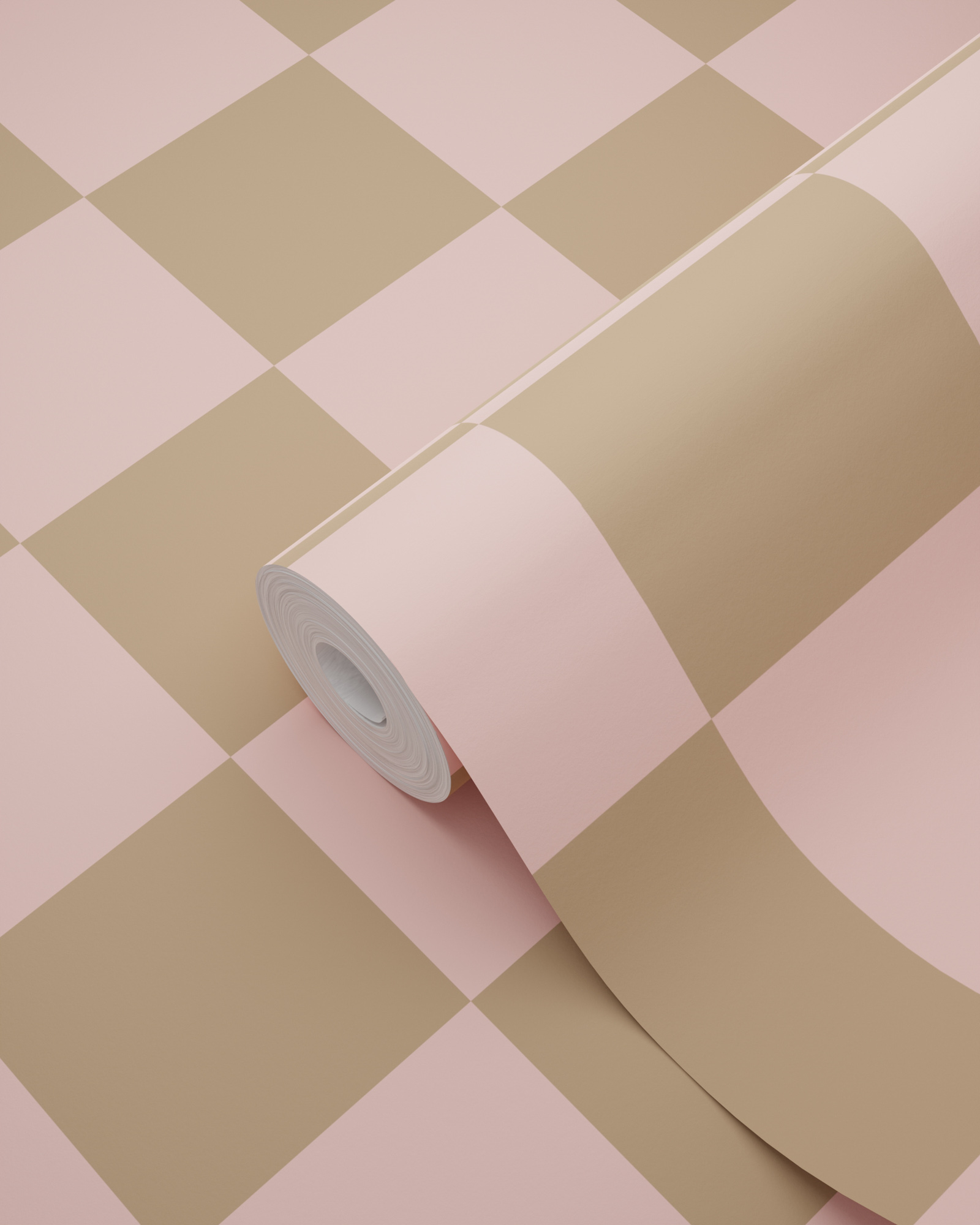 Tapete Vliestapete Karomuster rosa braun 130913