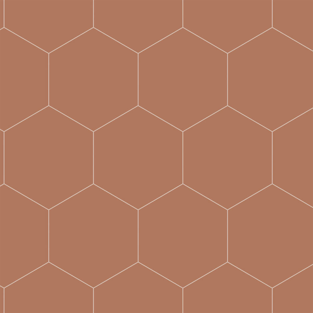 Wallpaper graphic honeycomb pattern minimalist brown 139376