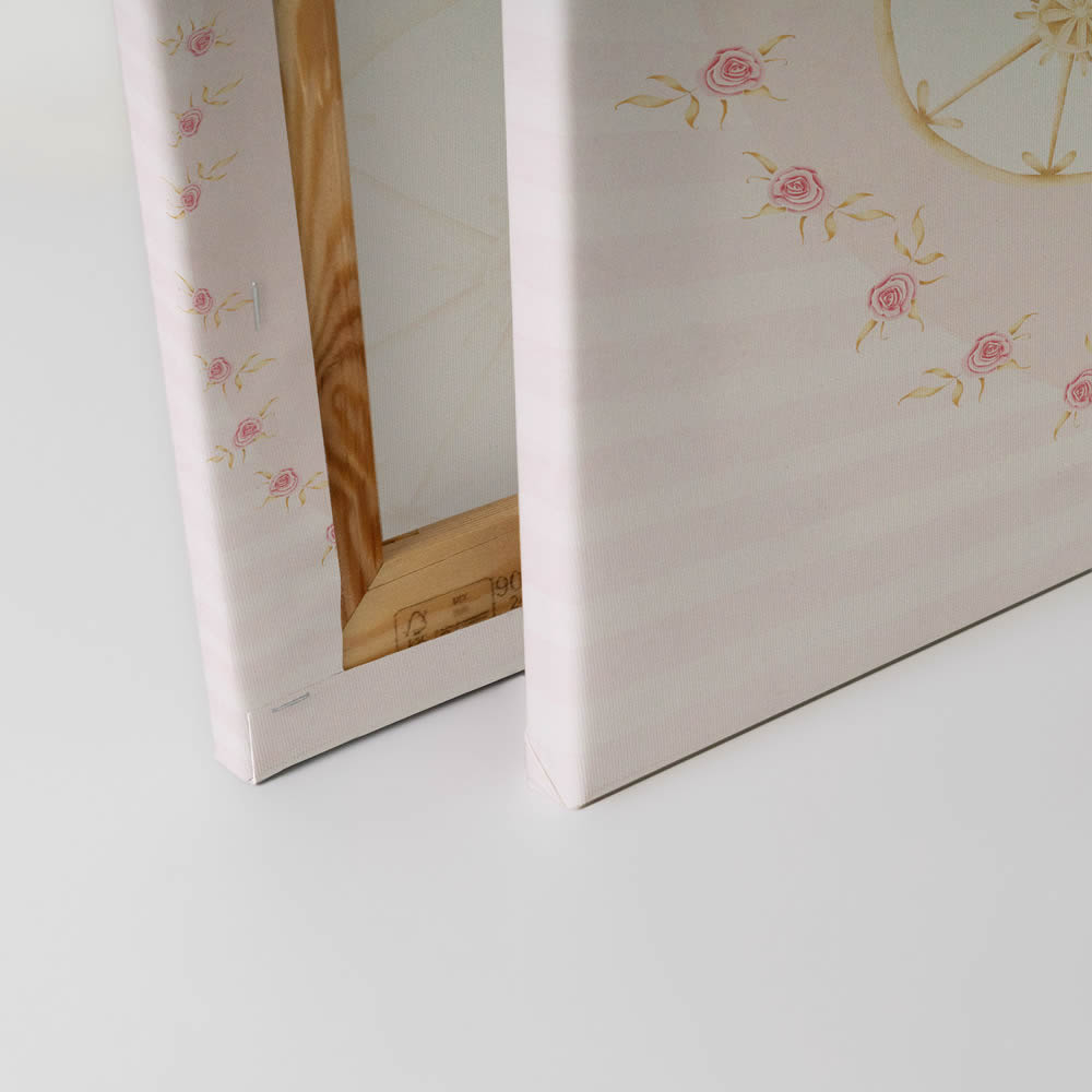 Leinwandbild Prinzessin Kutsche rosa DD129454 40 x 40 cm-8-DD129454