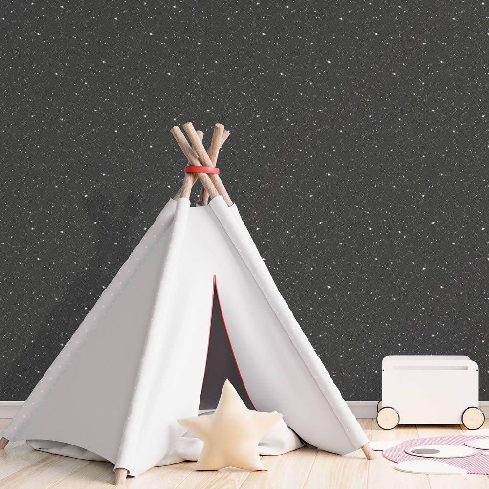 Sweet dreams black non-woven wallpaper Tiny Tots 2 Essener G78407-28-G78407.1M