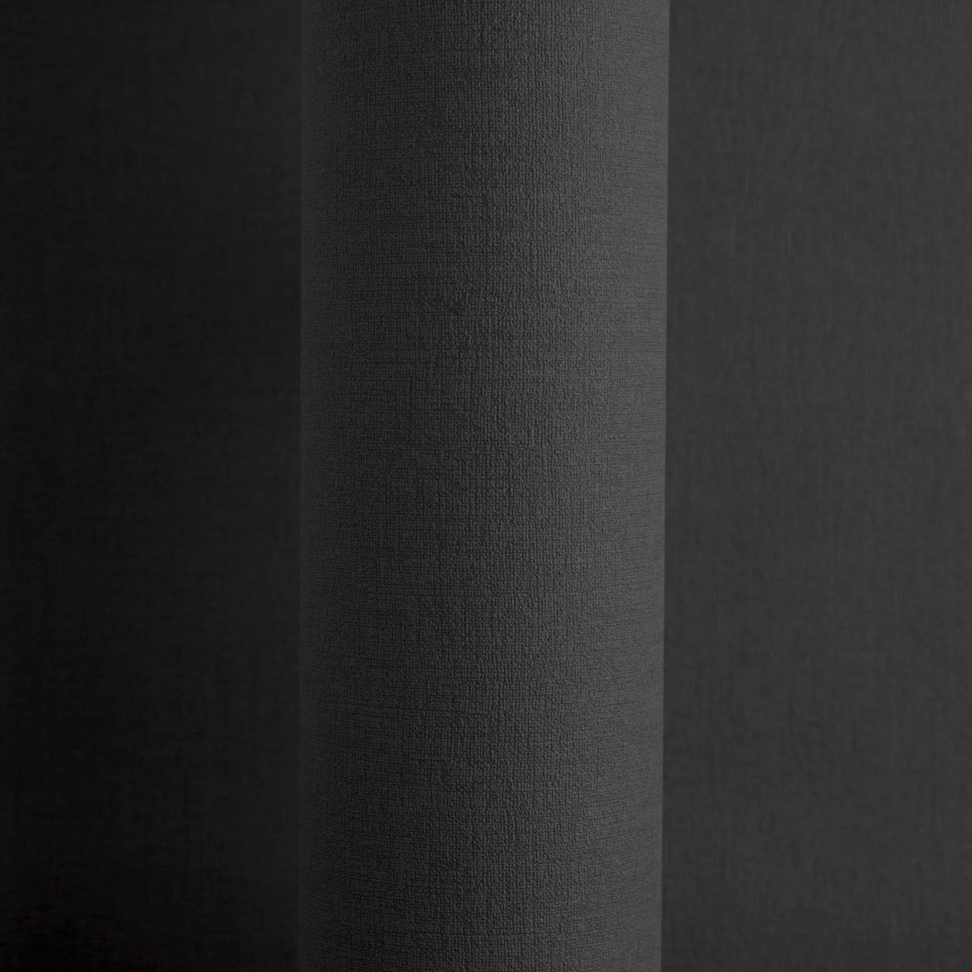 Tapete Vliestapete Uni Leinenoptik schwarz 791936