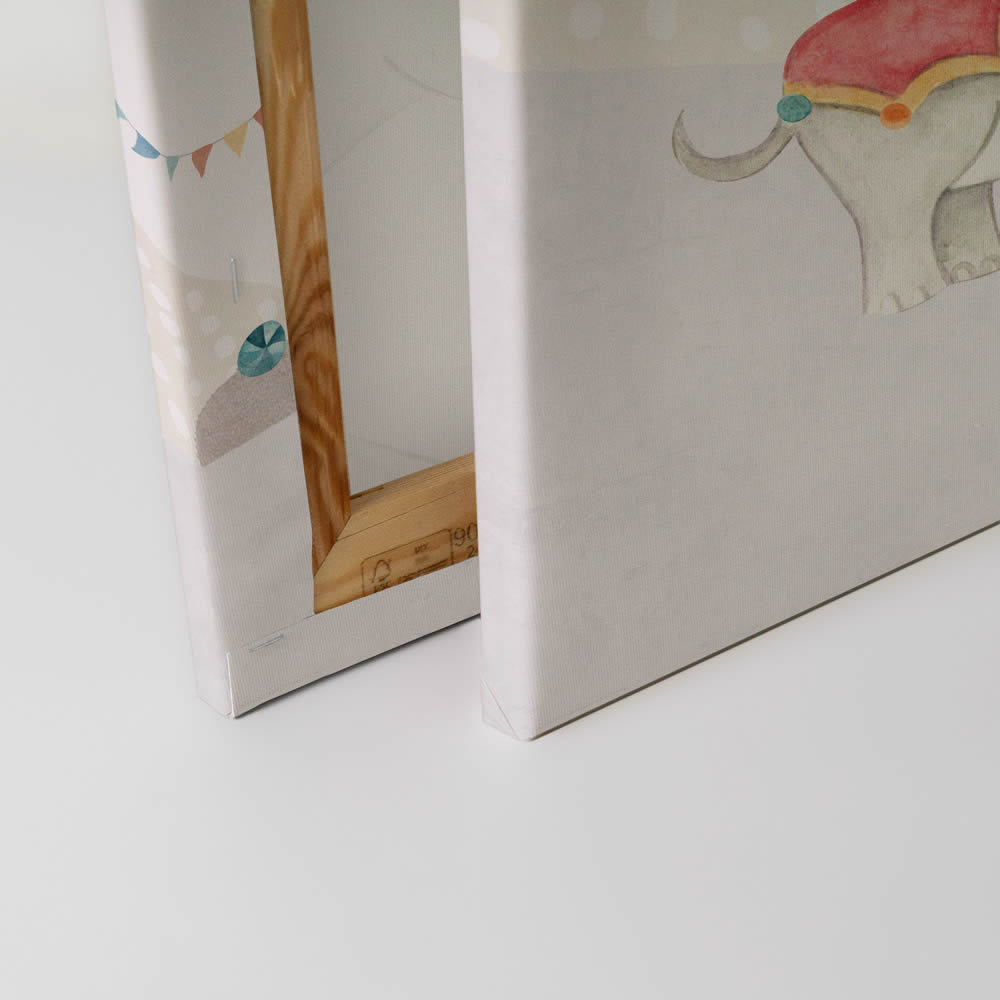 Leinwandbild Zirkus Manege frei Elefant -8-1740400048