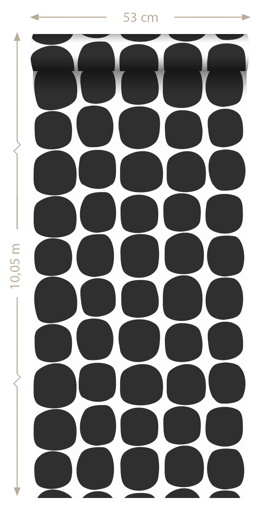 Tapete Grafik Tapete Scandi Quadrate schwarz weiß Vlies 139090