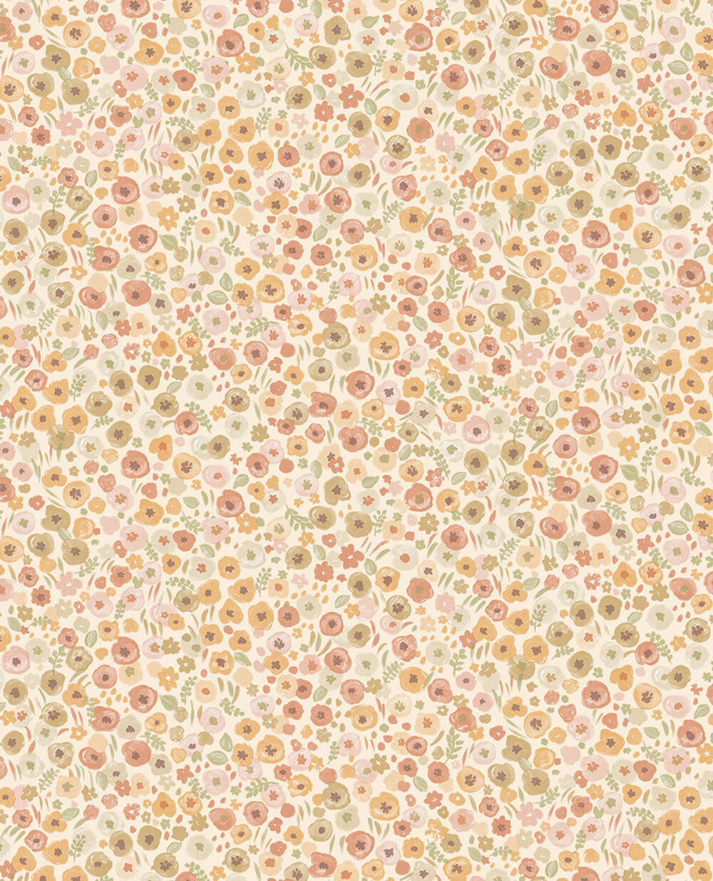 nature floral pattern non-woven wallpaper apricot Explore Eijffinger 323061