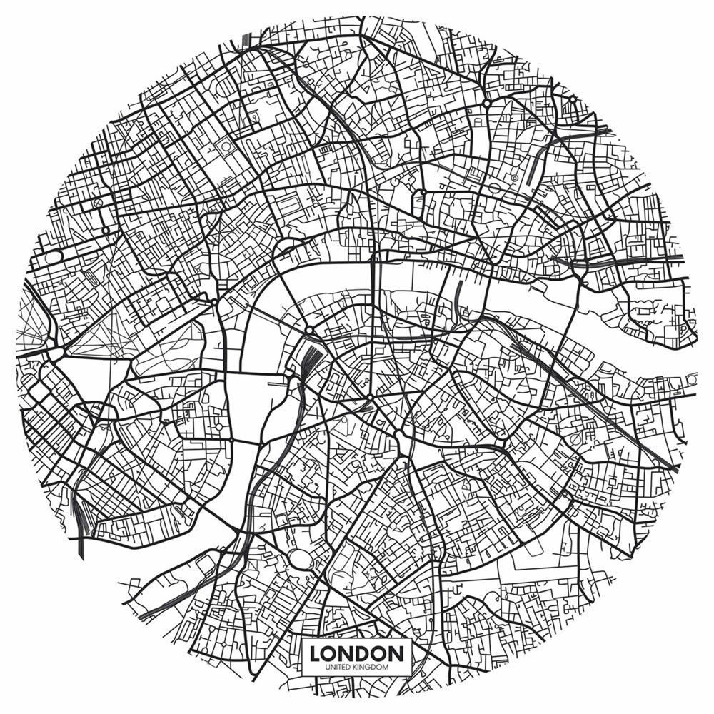 graphic London mural black white Caselio - Young and free YNF103440009-36-YNF103440009