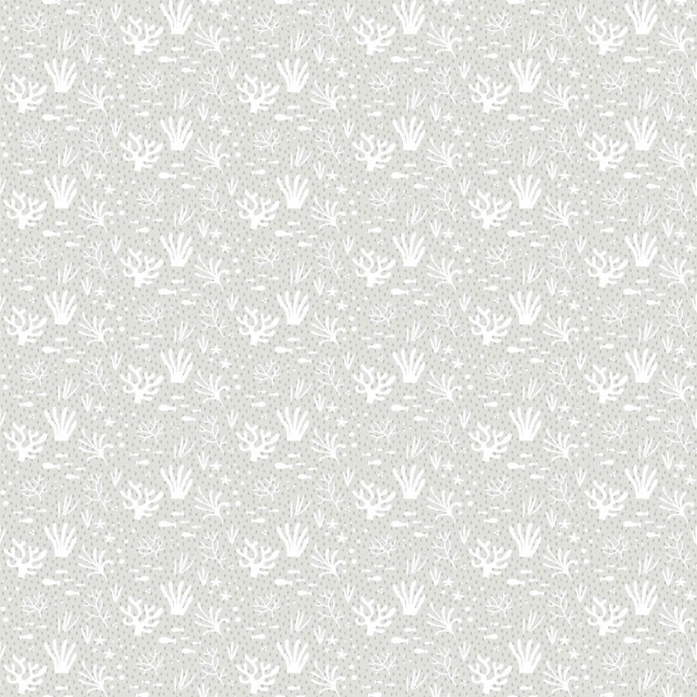Vliestapete Korallen Natur grau 114853