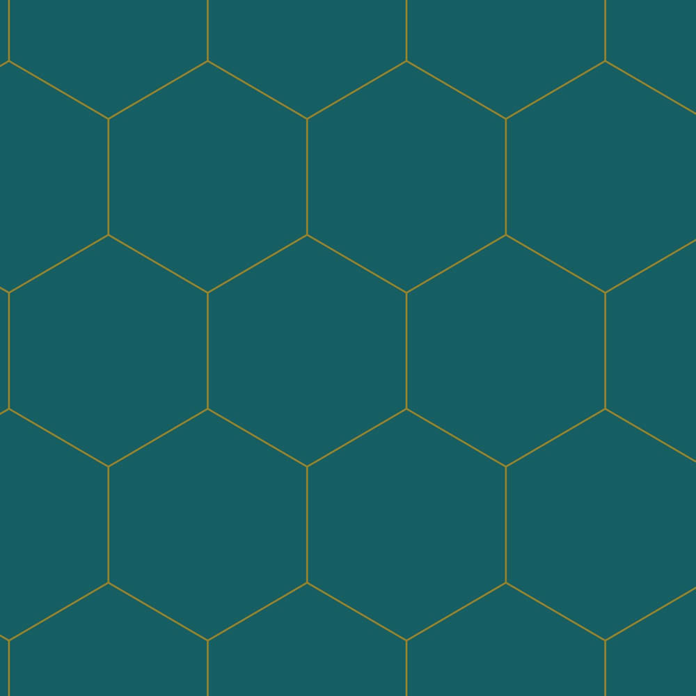 Minimalist wallpaper with honeycomb pattern blue 139455