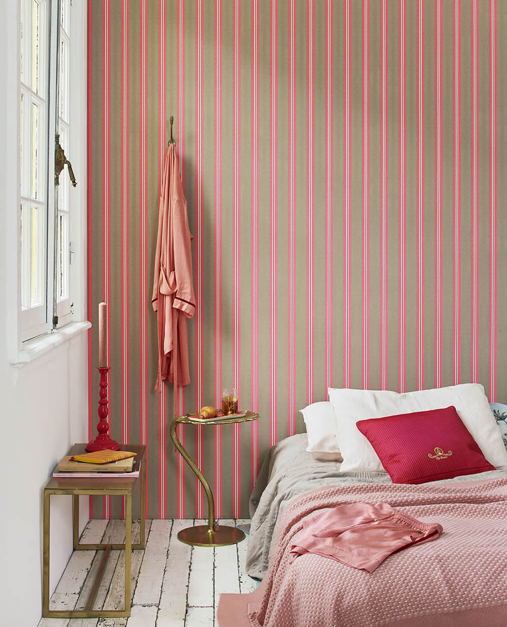 Tapete Vlies Streifen Pink Taupe Pip Studio 5 300131