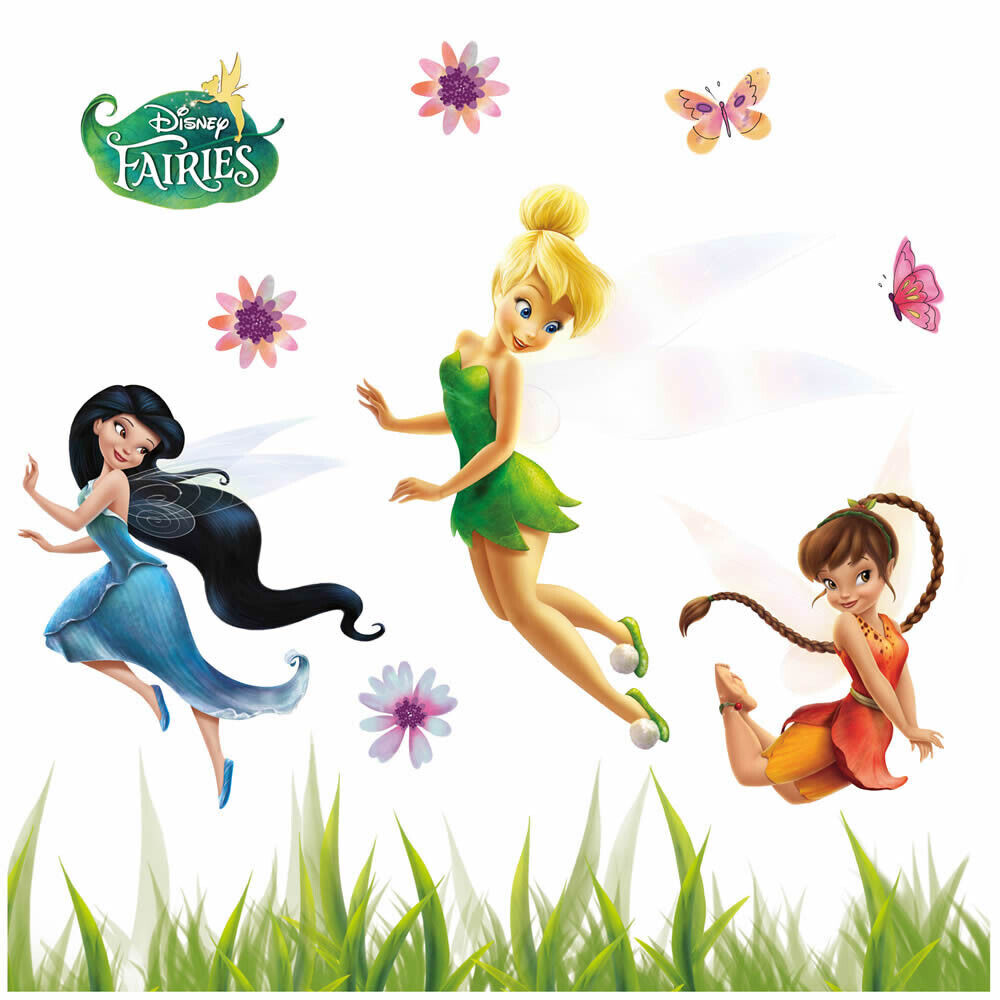 Fenstersticker selbsthaftend Tinkerbell Feen Bunt-58-16404