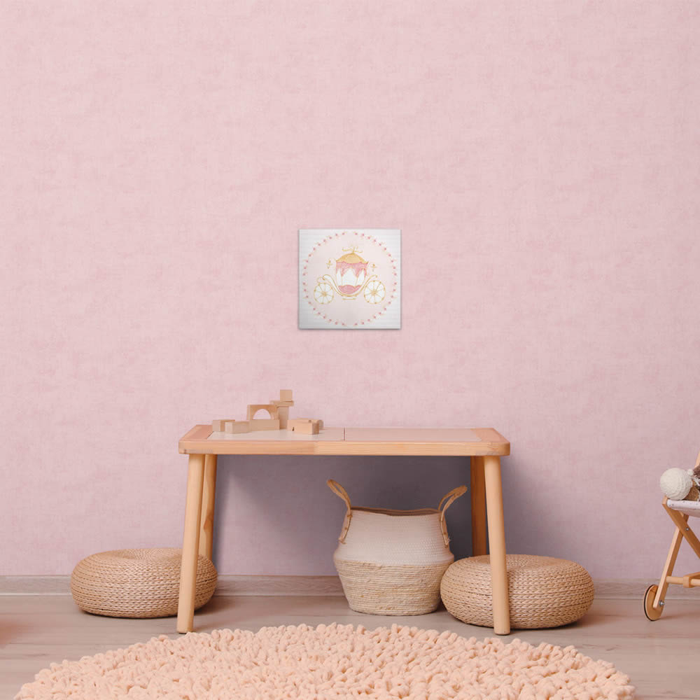 Leinwandbild Kutsche Prinzessin Märchen DD129451 30 x 30 cm-8-DD129451