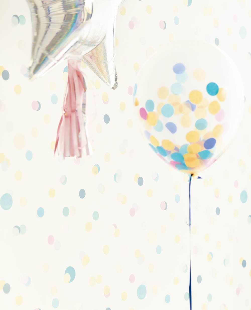 wallpaper pastel coloured dots cream-55-399001