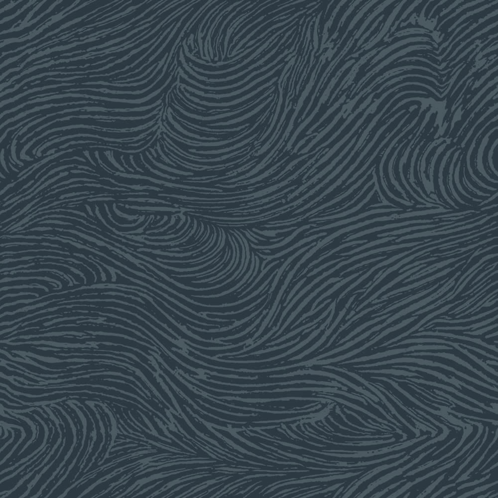 Non-woven wallpaper with flowing wave pattern grey 139665