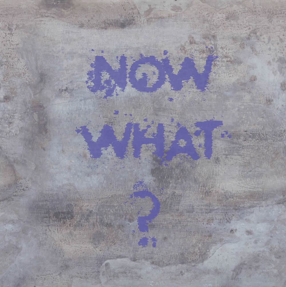 Mural concrete blue-gray writings-55-364184