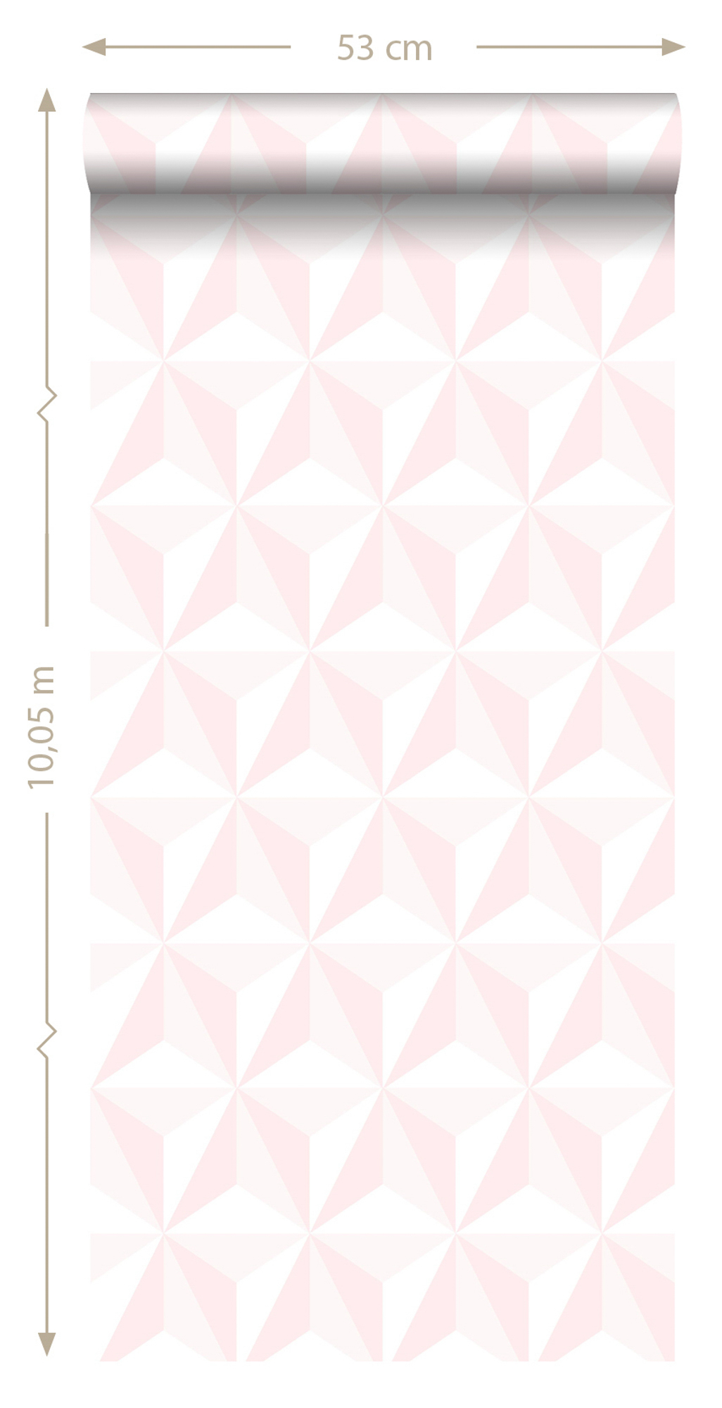 3D Tapete grafisch rosa Vlies 138911