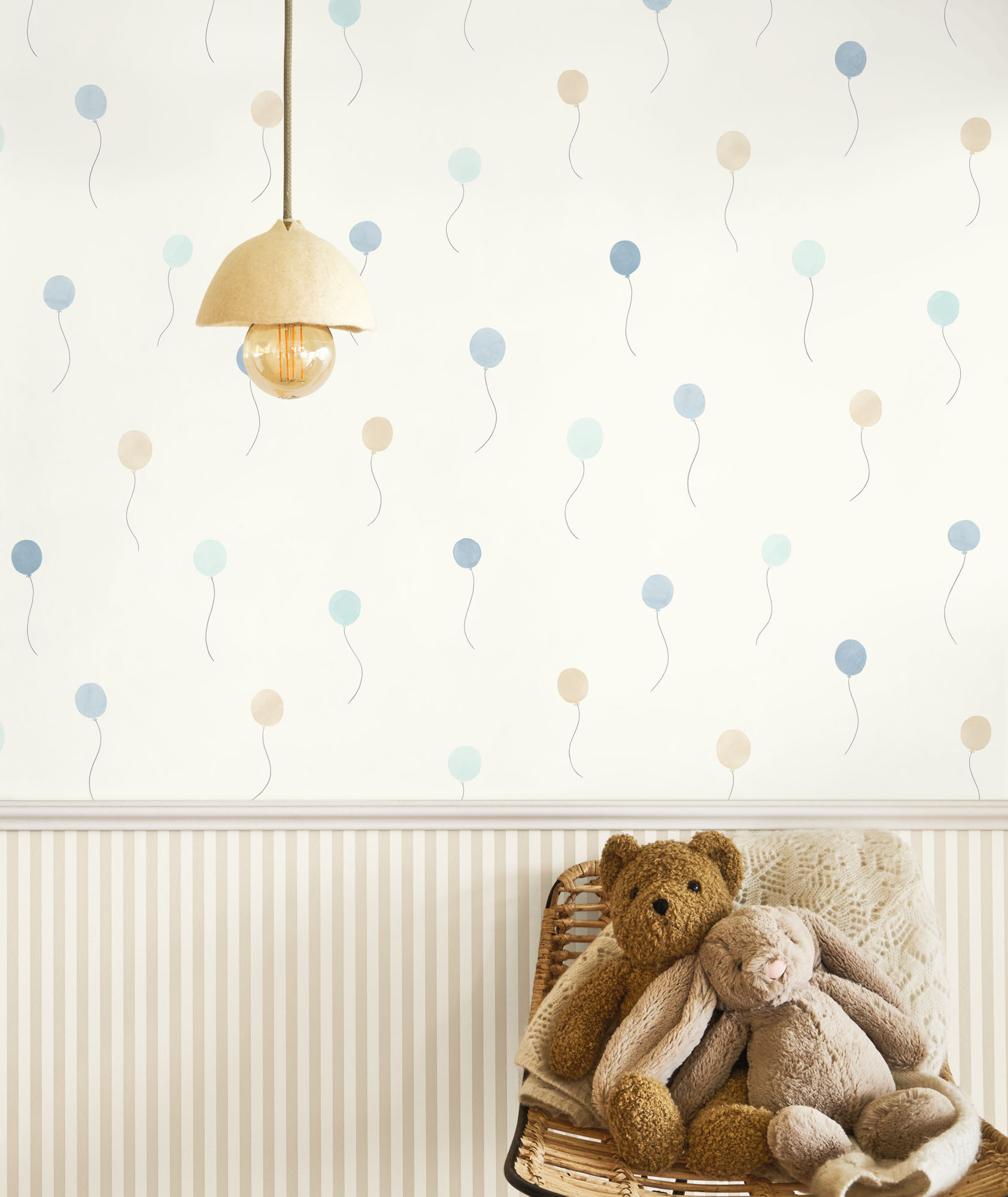 Tapete Ballontapete Kinderzimmer cremefarben Vlies OUTT202846226