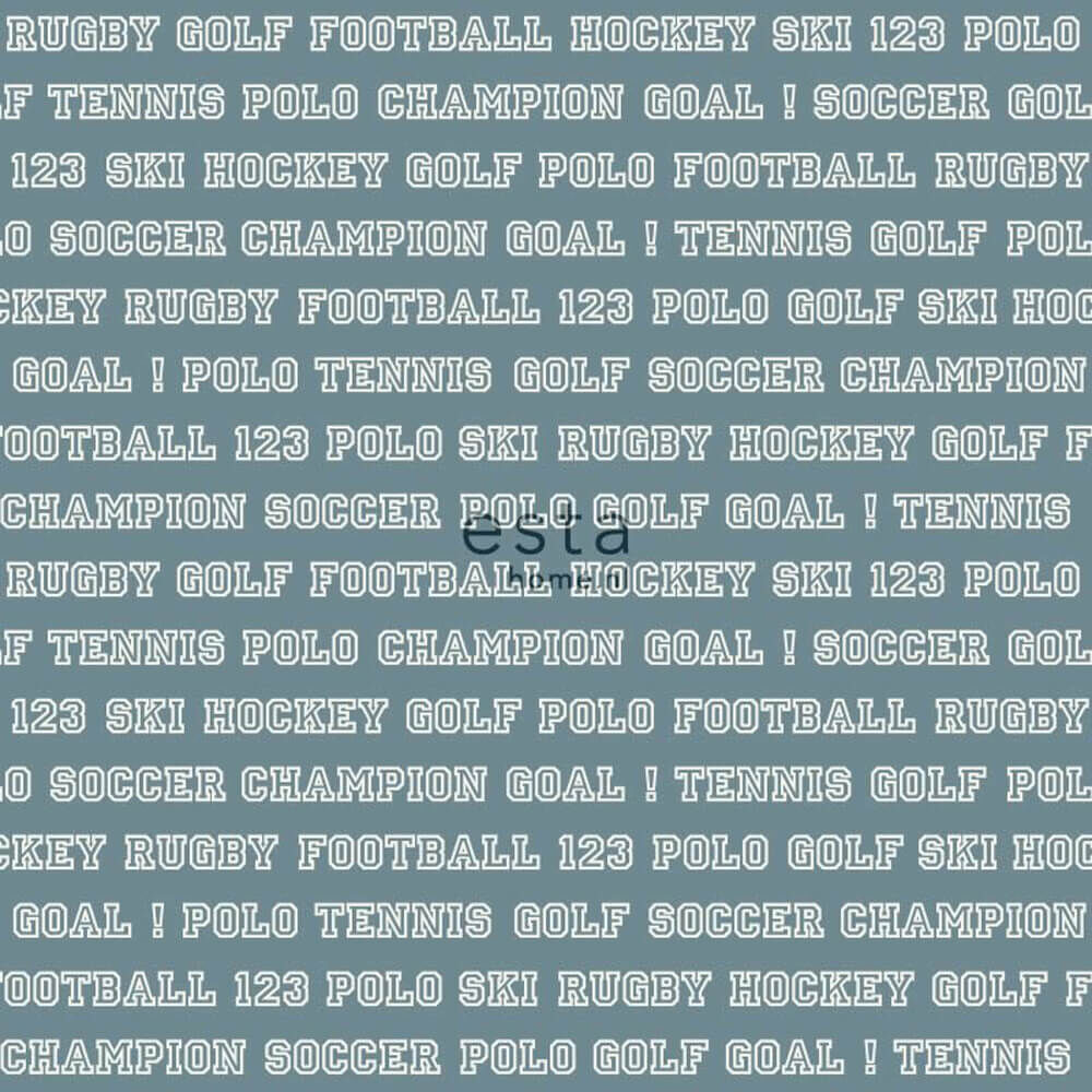 Sports America Non-woven wallpaper Petrol