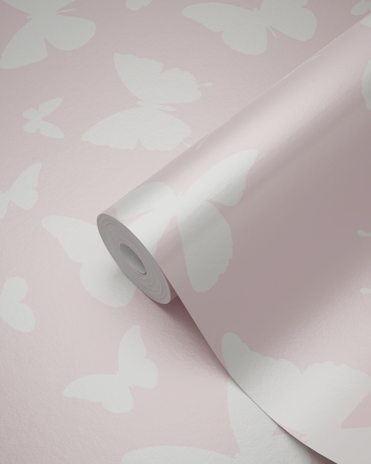 Tapete Schmetterlinge rosa Vlies 347691