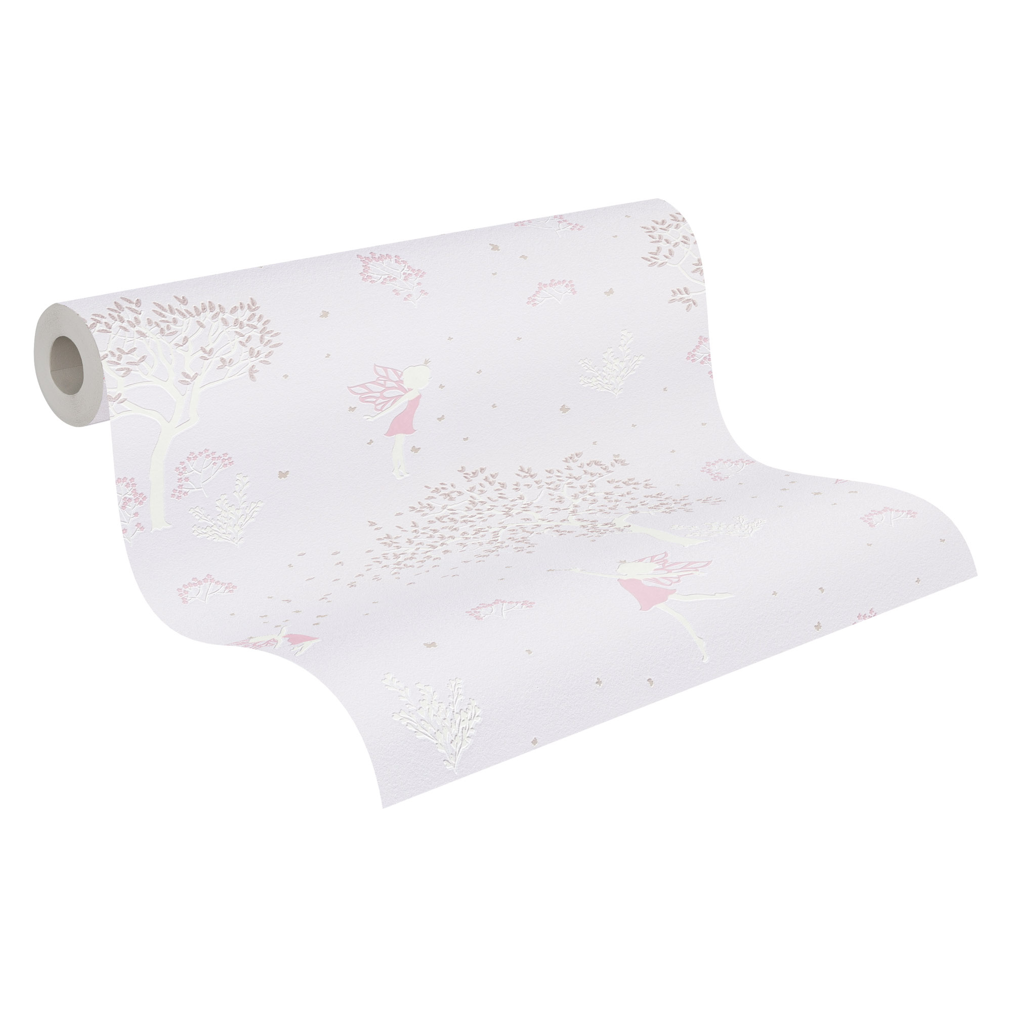 Tapete Märchentapete Feen Wald rosa 792662
