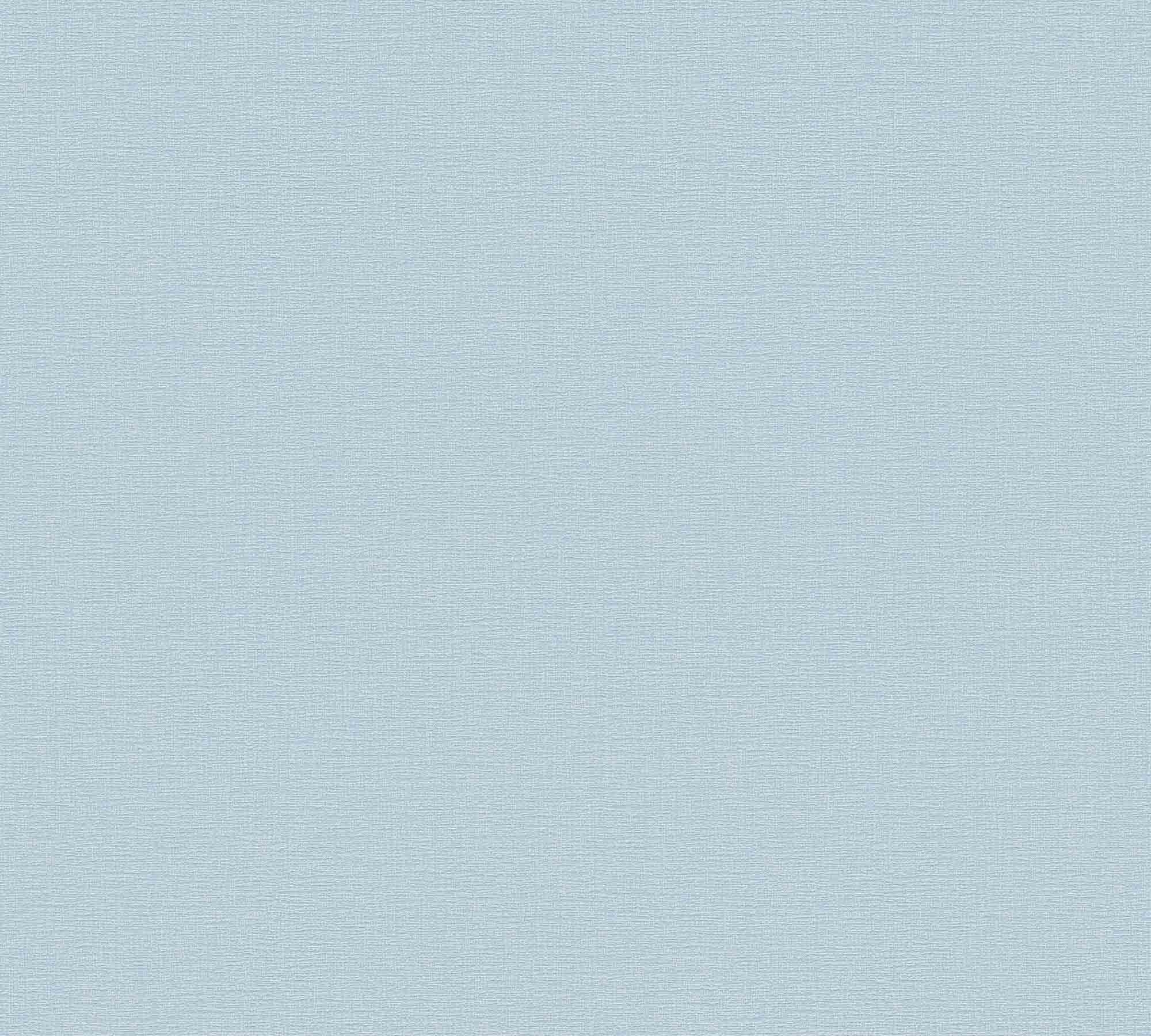 Tapete Textiloptik Uni Tapete hellblau 367135