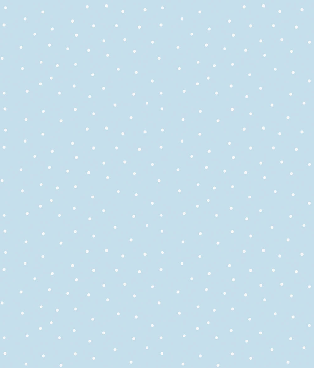 Weiß und hellblaue Tapete Pünktchen Pippo Rasch Textil 104591