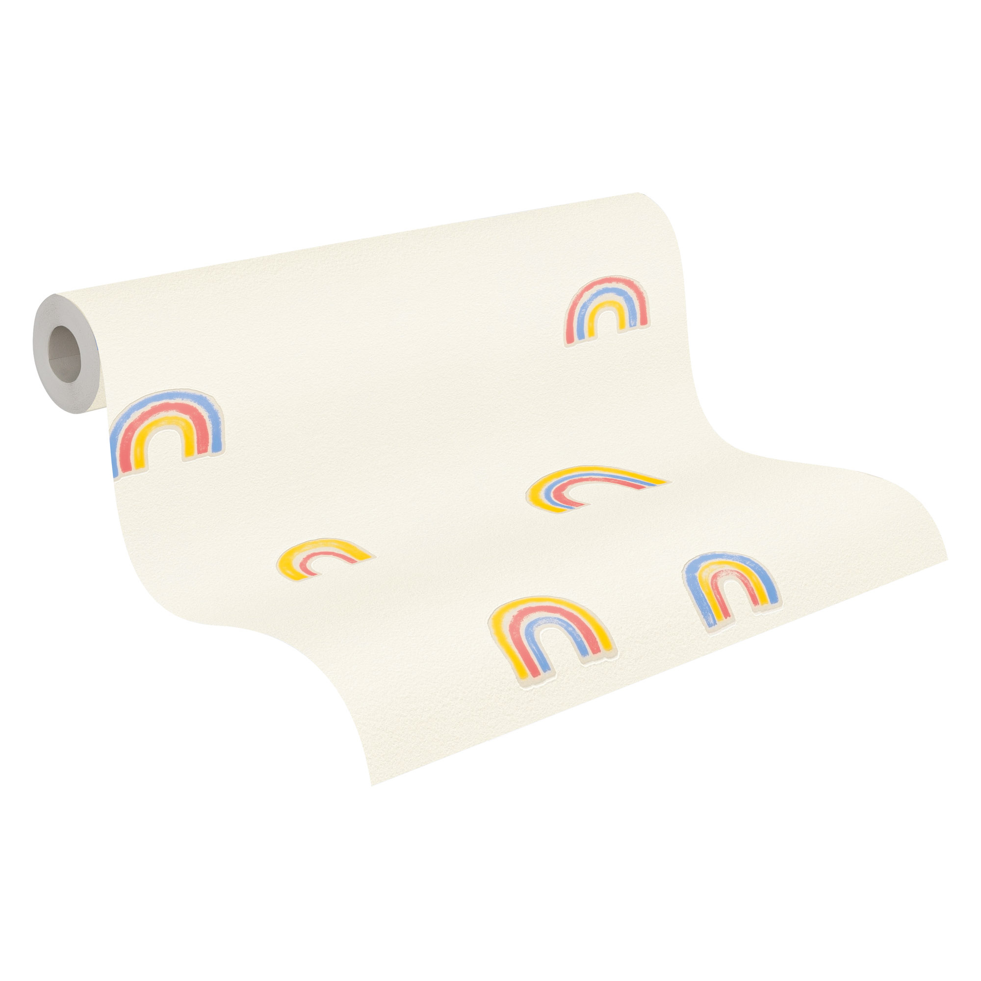 Tapete Regenbogen Tapete bunt creme Vlies 792591