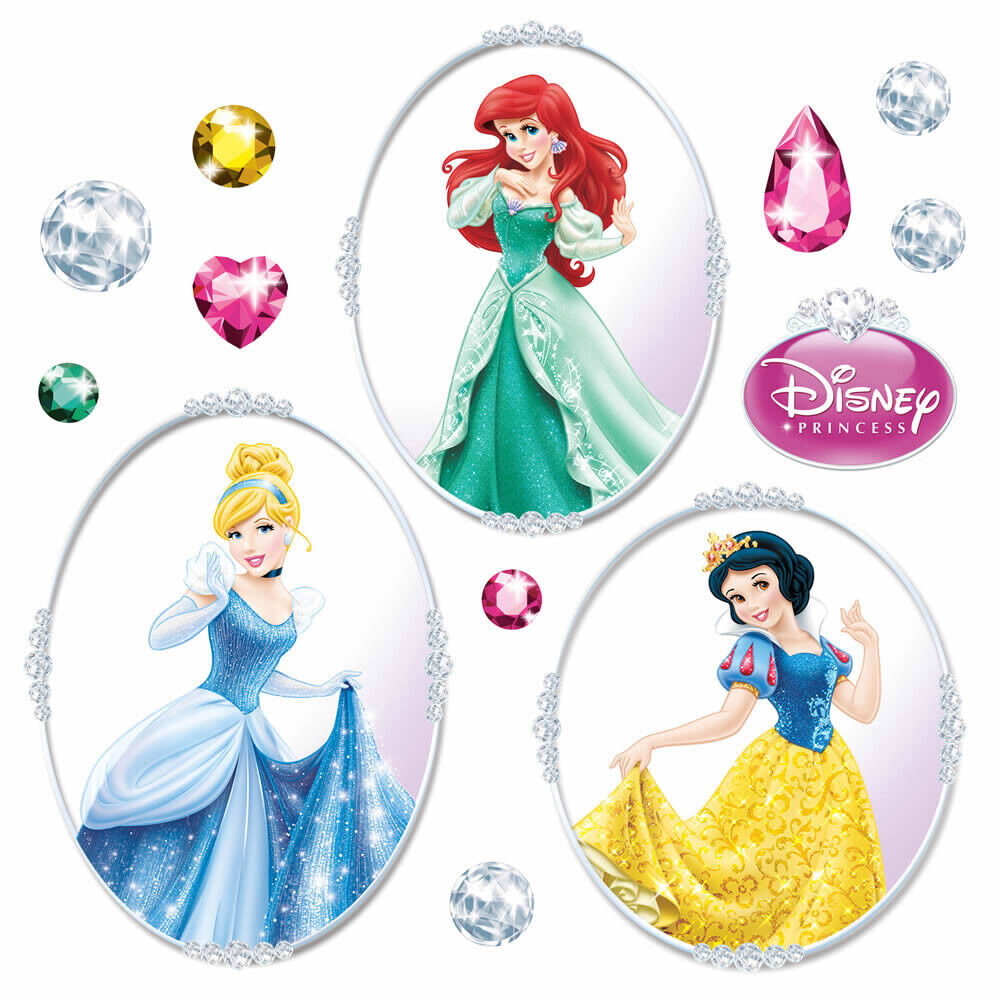 Fenstersticker selbsthaftend Disney Prinzessinen Bunt-58-16402